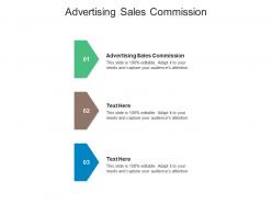 Advertising sales commission ppt powerpoint presentation inspiration designs download cpb