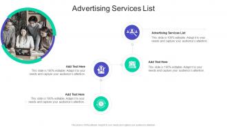 Advertising Services List In Powerpoint And Google Slides Cpb