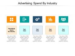 Advertising spend by industry ppt powerpoint presentation icon skills cpb