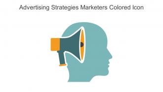 Advertising Strategies Marketers Colored Icon In Powerpoint Pptx Png And Editable Eps Format