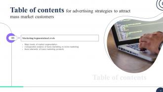 Advertising Strategies To Attract Mass Market Customers MKT CD V Template Multipurpose