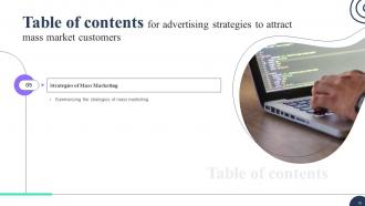 Advertising Strategies To Attract Mass Market Customers MKT CD V Good Multipurpose