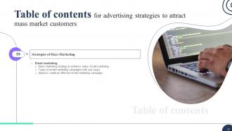 Advertising Strategies To Attract Mass Market Customers MKT CD V Customizable Multipurpose