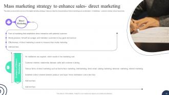 Advertising Strategies To Attract Mass Market Customers MKT CD V Colorful Multipurpose