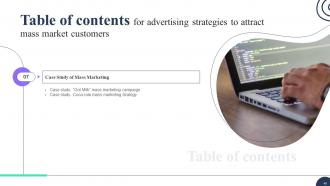 Advertising Strategies To Attract Mass Market Customers MKT CD V Image Attractive