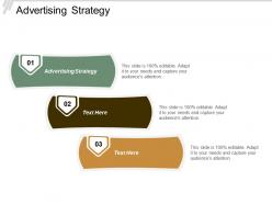 Advertising strategy ppt powerpoint presentation pictures gridlines cpb