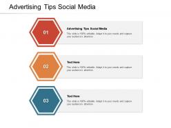 Advertising tips social media ppt powerpoint presentation slides cpb