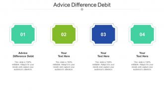 Advice difference debit ppt powerpoint presentation portfolio design templates cpb