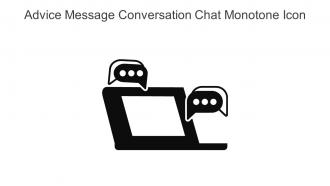 Advice Message Conversation Chat Monotone Icon In Powerpoint Pptx Png And Editable Eps Format