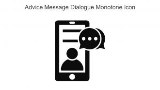 Advice Message Dialogue Monotone Icon In Powerpoint Pptx Png And Editable Eps Format