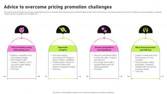 Advice To Overcome Pricing Promotion Challenges