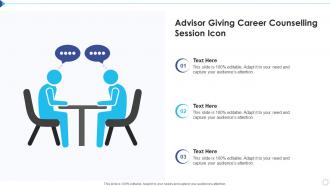 Advisor Giving Career Counselling Session Icon