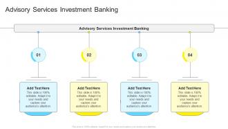 Advisory Services Investment Banking In Powerpoint And Google Slides Cpb