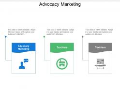 Advocacy marketing ppt powerpoint presentation diagram lists cpb
