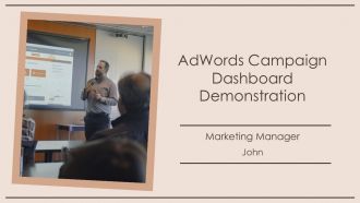 Adwords Campaign Dashboard Demonstration PPT Information AT