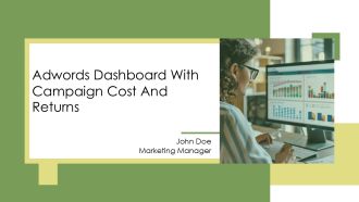 Adwords Dashboard With Campaign Cost And Returns PPT Example AT