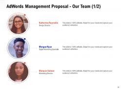 Adwords management proposal powerpoint presentation slides