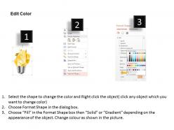 44652667 style variety 3 idea-bulb 6 piece powerpoint presentation diagram infographic slide
