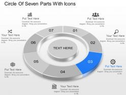 Ae circle of seven parts with icons powerpoint template