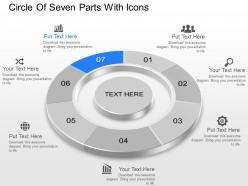 Ae circle of seven parts with icons powerpoint template