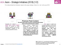 Aeon strategic initiatives 2018
