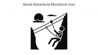 Aerial Adventure Monotone Icon In Powerpoint Pptx Png And Editable Eps Format