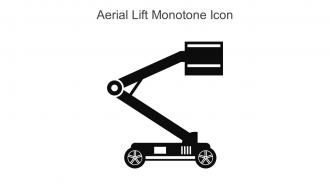 Aerial Lift Monotone Icon In Powerpoint Pptx Png And Editable Eps Format