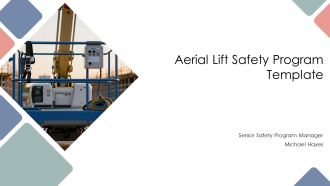 Aerial Lift Safety Program PPT Sample VA