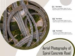 Aerial Photography Of Spiral Concrete Road
