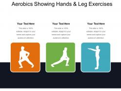 Aerobics Showing Hands And Leg Exercises