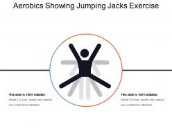 Aerobics Showing Jumping Jacks Exercise