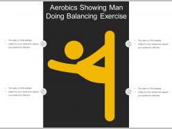 Aerobics Showing Man Doing Balancing Exercise