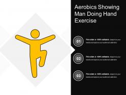 Aerobics Showing Man Doing Hand Exercise