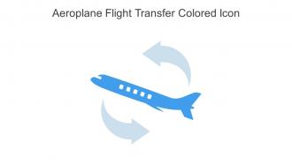 Aeroplane Flight Transfer Colored Icon In Powerpoint Pptx Png And Editable Eps Format
