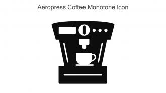 Aeropress Coffee Monotone Icon In Powerpoint Pptx Png And Editable Eps Format