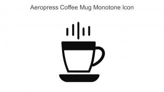 Aeropress Coffee Mug Monotone Icon In Powerpoint Pptx Png And Editable Eps Format