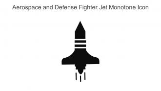 Aerospace and Defense Fighter Jet Monotone Icon In Powerpoint Pptx Png And Editable Eps Format