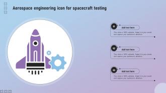 Aerospace Engineering Icon For Spacecraft Testing