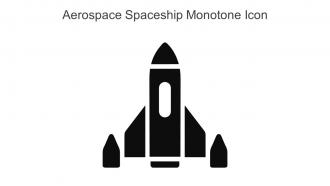 Aerospace Spaceship Monotone Icon In Powerpoint Pptx Png And Editable Eps Format
