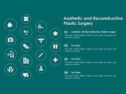 Aesthetic and reconstructive plastic surgery ppt powerpoint presentation show