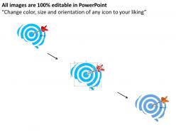 38043982 style circular bulls-eye 4 piece powerpoint presentation diagram template slide