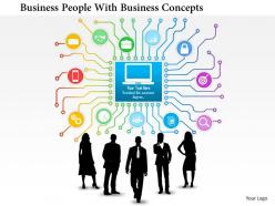 Af business people with business concepts powerpoint templets