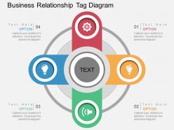 Af business relationship tag diagram flat powerpoint design