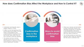 Affect of confirmation bias in organization edu ppt