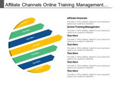 Affiliate channels online training management accounts payable system
