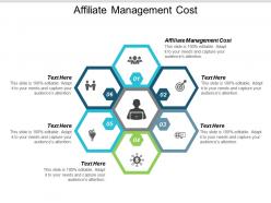 Affiliate management cost ppt powerpoint presentation icon smartart cpb