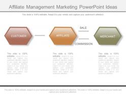 Affiliate management marketing powerpoint ideas