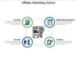 Affiliate marketing advice ppt powerpoint presentation file backgrounds cpb