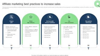 Affiliate Marketing Best Practices Sales Improvement Strategies For Ecommerce Website