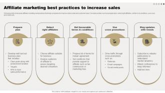 Affiliate Marketing Best Practices To Comprehensive Guide For Online Sales Improvement